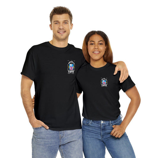 Save Me, I'm Floppin' T-Shirt aus 100% Baumwolle Unisex Heavy Cotton Tee Front/Back Print Retro Vintage Vibes Streetwear