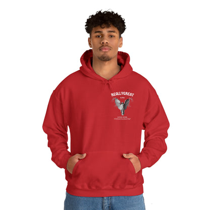 Unisex Heavy Blend Hooded Sweatshirt Front/Back Print Tee Engel Latein 100% Baumwolle mystisch
