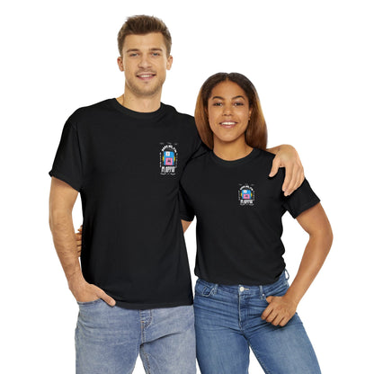 Save Me, I'm Floppin' T-Shirt aus 100% Baumwolle Unisex Heavy Cotton Tee Front/Back Print Retro Vintage Vibes Streetwear