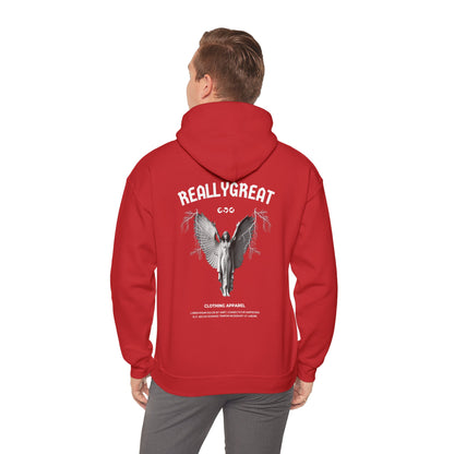 Unisex Heavy Blend Hooded Sweatshirt Front/Back Print Tee Engel Latein 100% Baumwolle mystisch