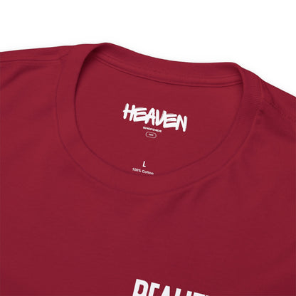 Unisex Heavy Cotton Tee Front/Back Print Reality Trippy Latein Simple Streetwear