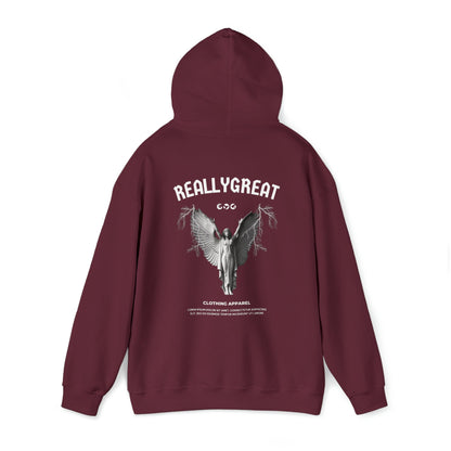 Unisex Heavy Blend Hooded Sweatshirt Front/Back Print Tee Engel Latein 100% Baumwolle mystisch