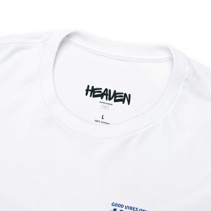 Unisex Garment-Dyed T-shirt Front/Back Print Good Vibes Only 100% Baumwolle