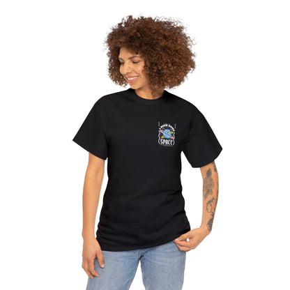 Unisex Heavy Cotton Tee Fron/Back Print I Need Some Time I Need Some Space