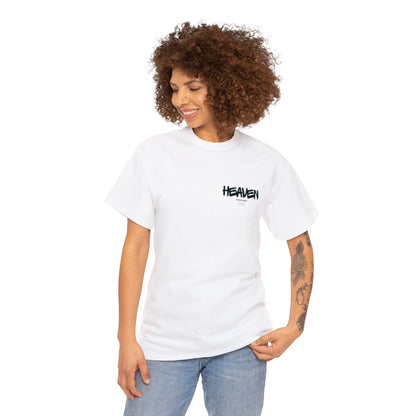 Unisex Heavy Cotton Tee Front/Back Print Music Lonely Heaven Nebel Einsamkeit Musik