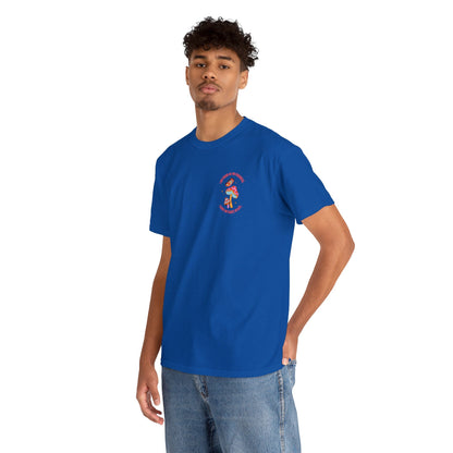 Unisex Garment-Dyed T-shirt Front/Back Print Pilze Drippy Rave Cool Lässig Mushrooms Psychedelic Natur