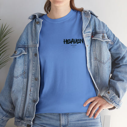 Unisex Heavy Cotton Tee Front/Back Print Music Lonely Heaven Nebel Einsamkeit Musik