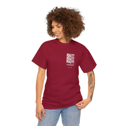 Unisex Heavy Cotton Tee Front/Back Print Reality Trippy Latein Simple Streetwear