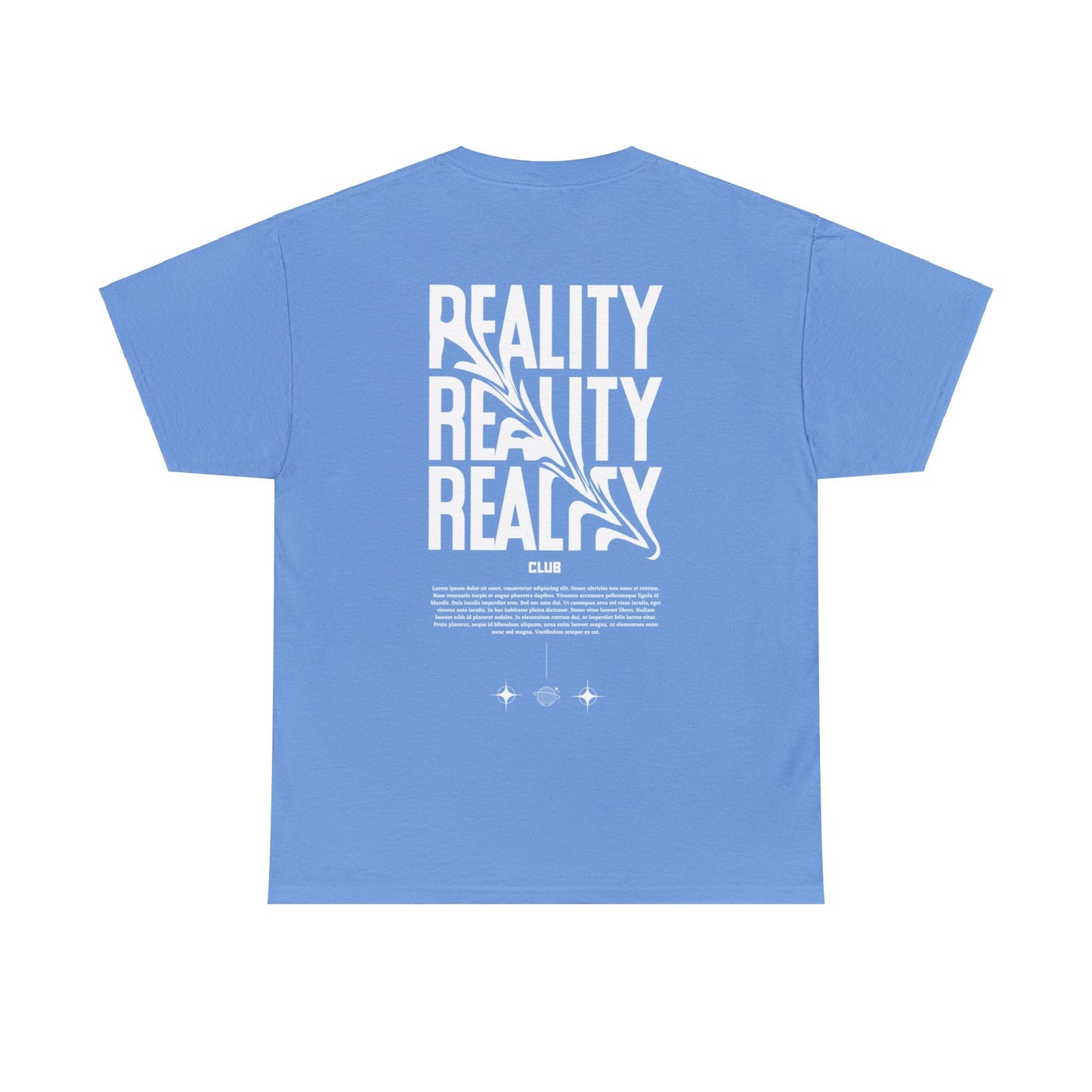 Unisex Heavy Cotton Tee Front/Back Print Reality Trippy Latein Simple Streetwear