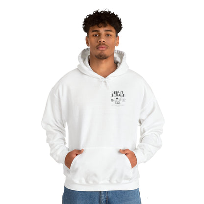 Unisex Hoddy Keep it Simple Front/Back Print Streetwear cool lässig Baumwolle Cotten