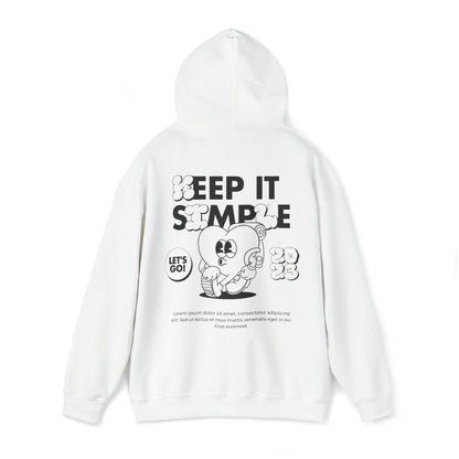 Unisex Hoddy Keep it Simple Front/Back Print Streetwear cool lässig Baumwolle Cotten