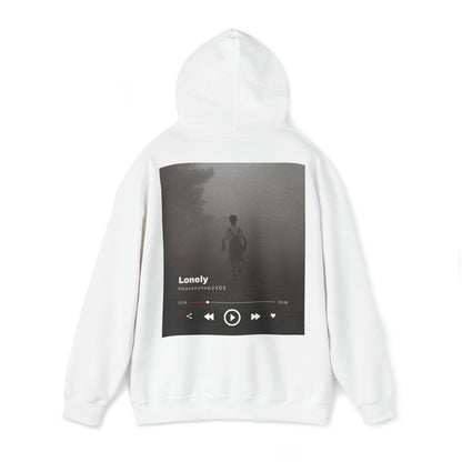 Unisex Heavy Blend™ Hooded Sweatshirt Front/Back Print Music Lonely Heaven Nebel Einsamkeit Musik