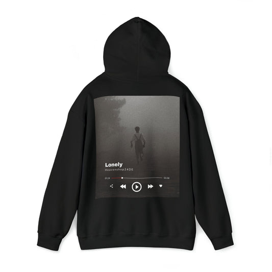 Unisex Heavy Blend™ Hooded Sweatshirt Front/Back Print Music Lonely Heaven Nebel Einsamkeit Musik