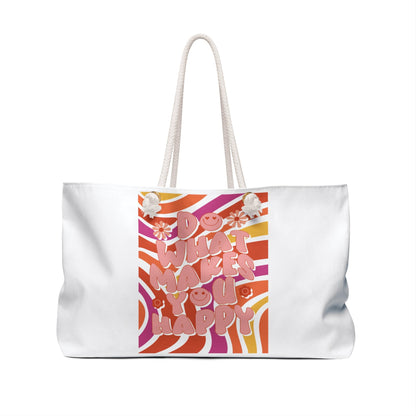 Weekender Bag Do What Makes You Happy (24x30cm) Hippy Good Vibes Tasche Unisex