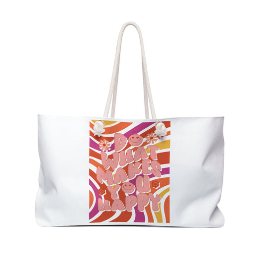 Weekender Bag Do What Makes You Happy (24x30cm) Hippy Good Vibes Tasche Unisex