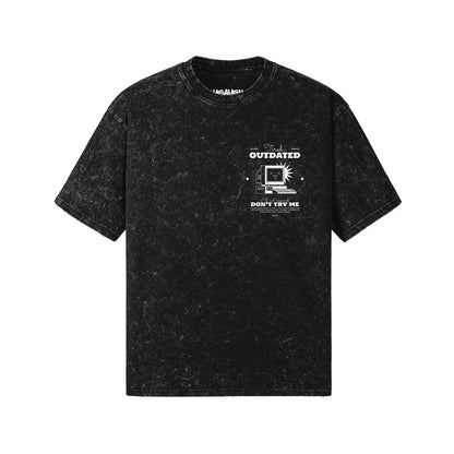 Vintage-Stil Oversized-T-Shirt Outdated