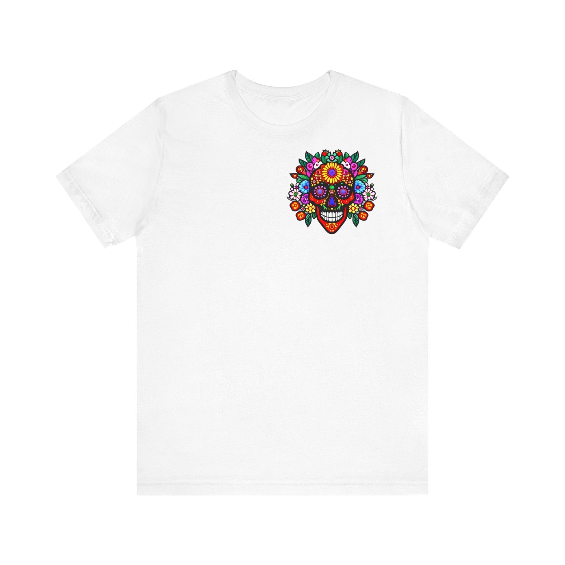 Flowers Skull T-Shirt Bunt Vintage Tee