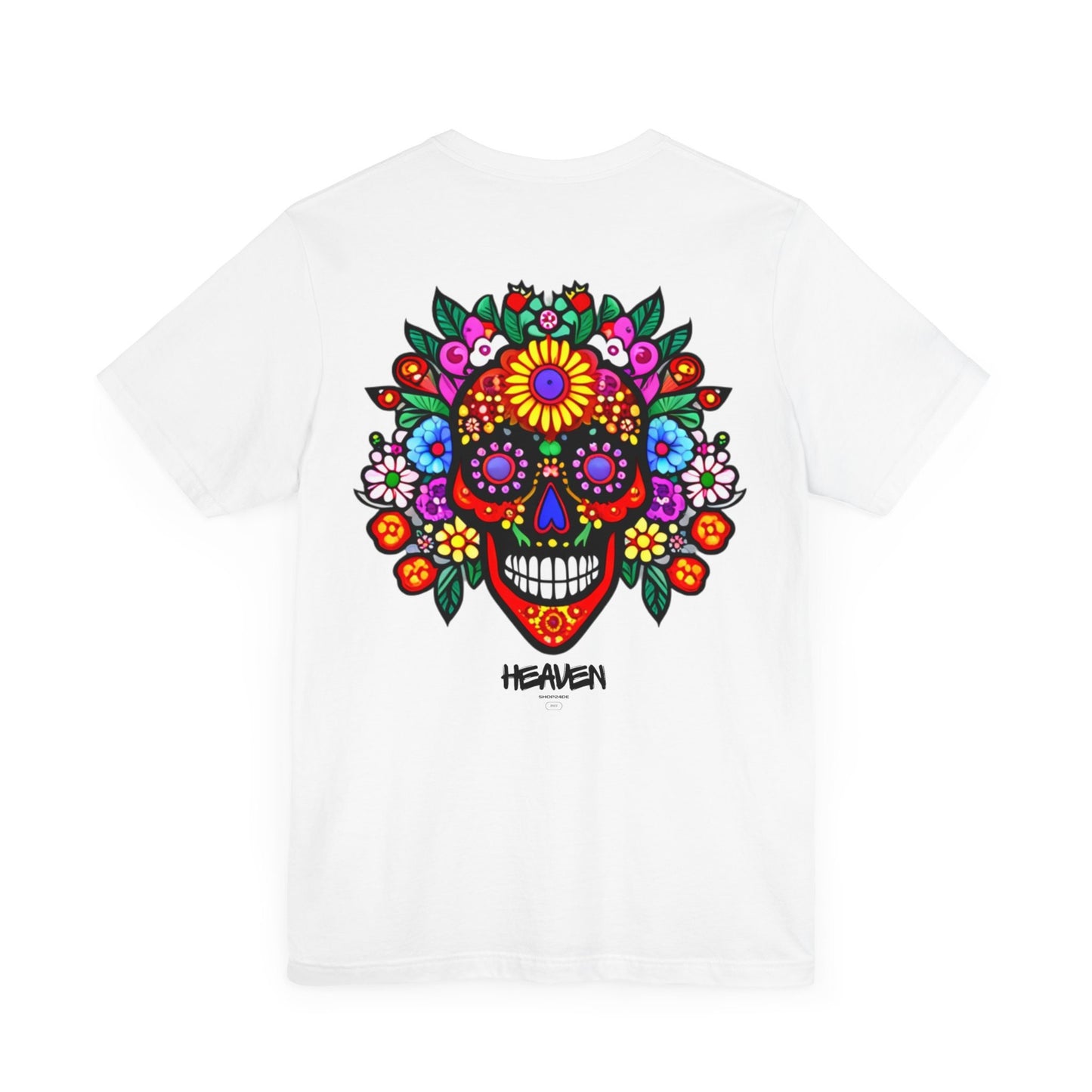 Flowers Skull T-Shirt Bunt Vintage Tee