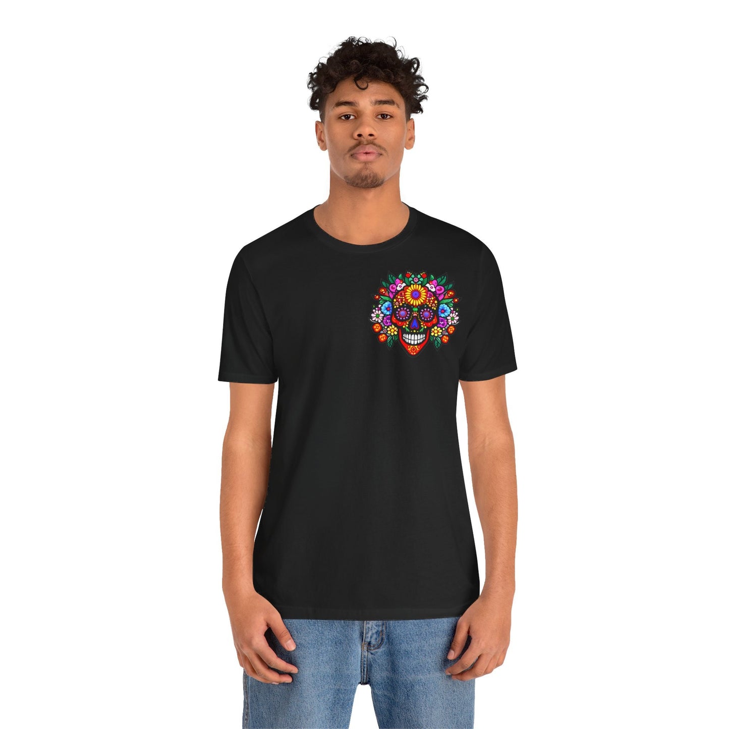 Flowers Skull T-Shirt Bunt Vintage Tee