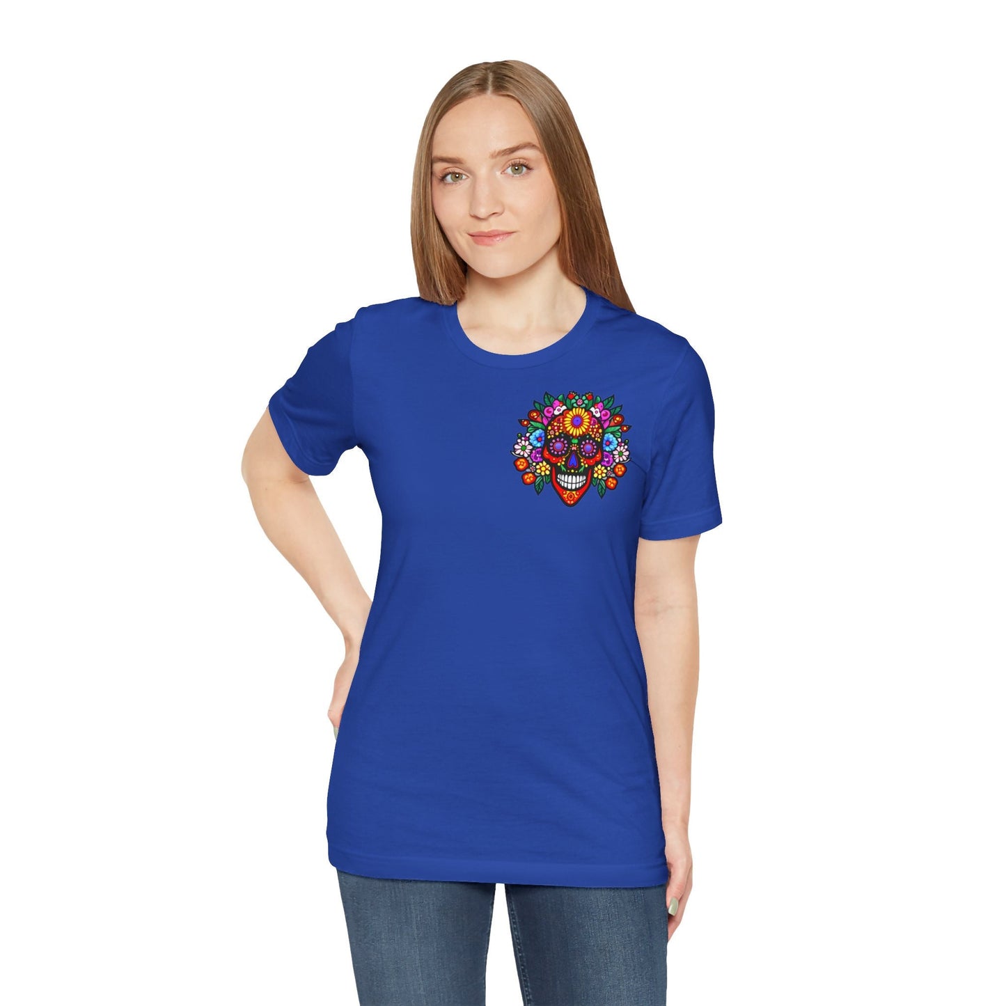 Flowers Skull T-Shirt Bunt Vintage Tee