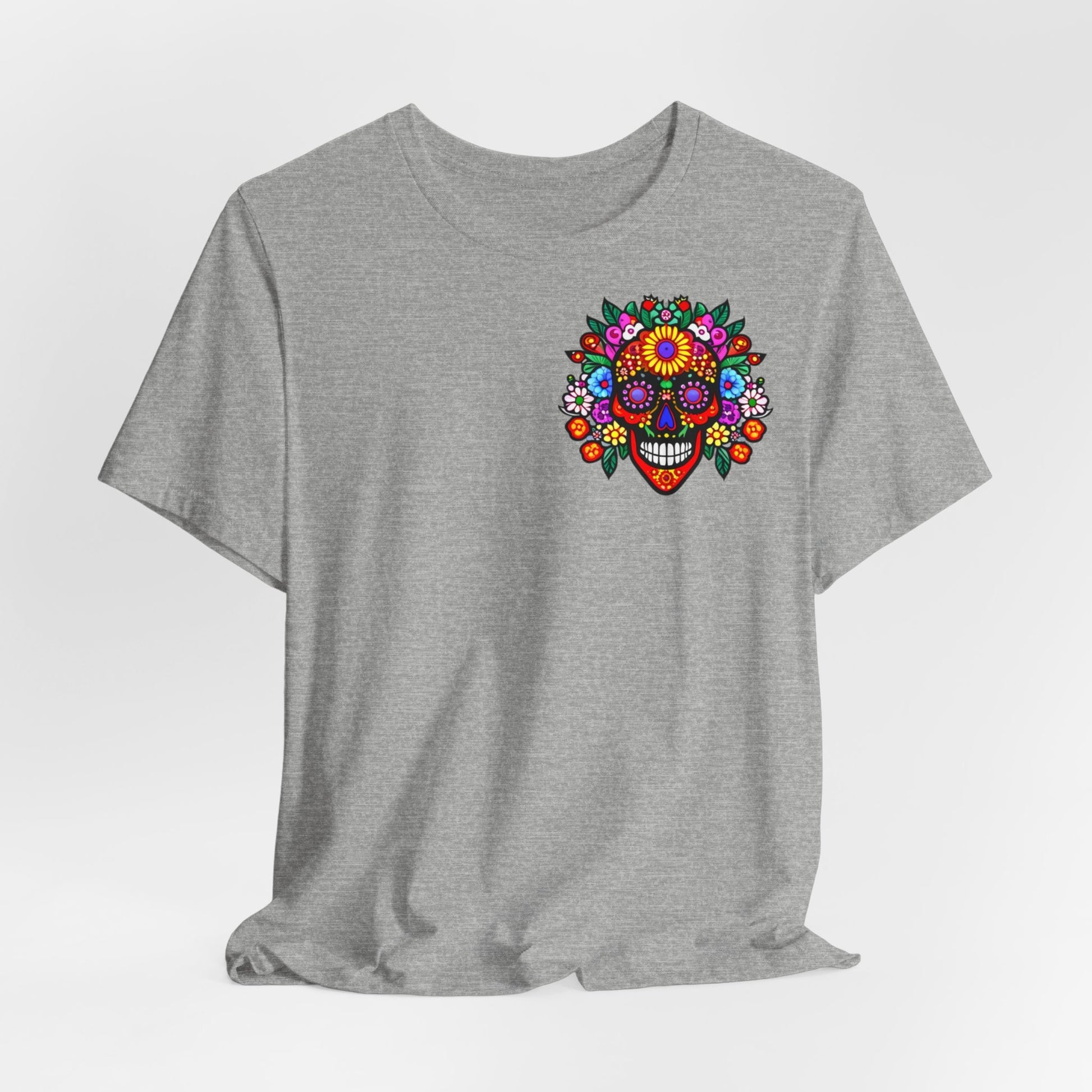 Flowers Skull T-Shirt Bunt Vintage Tee